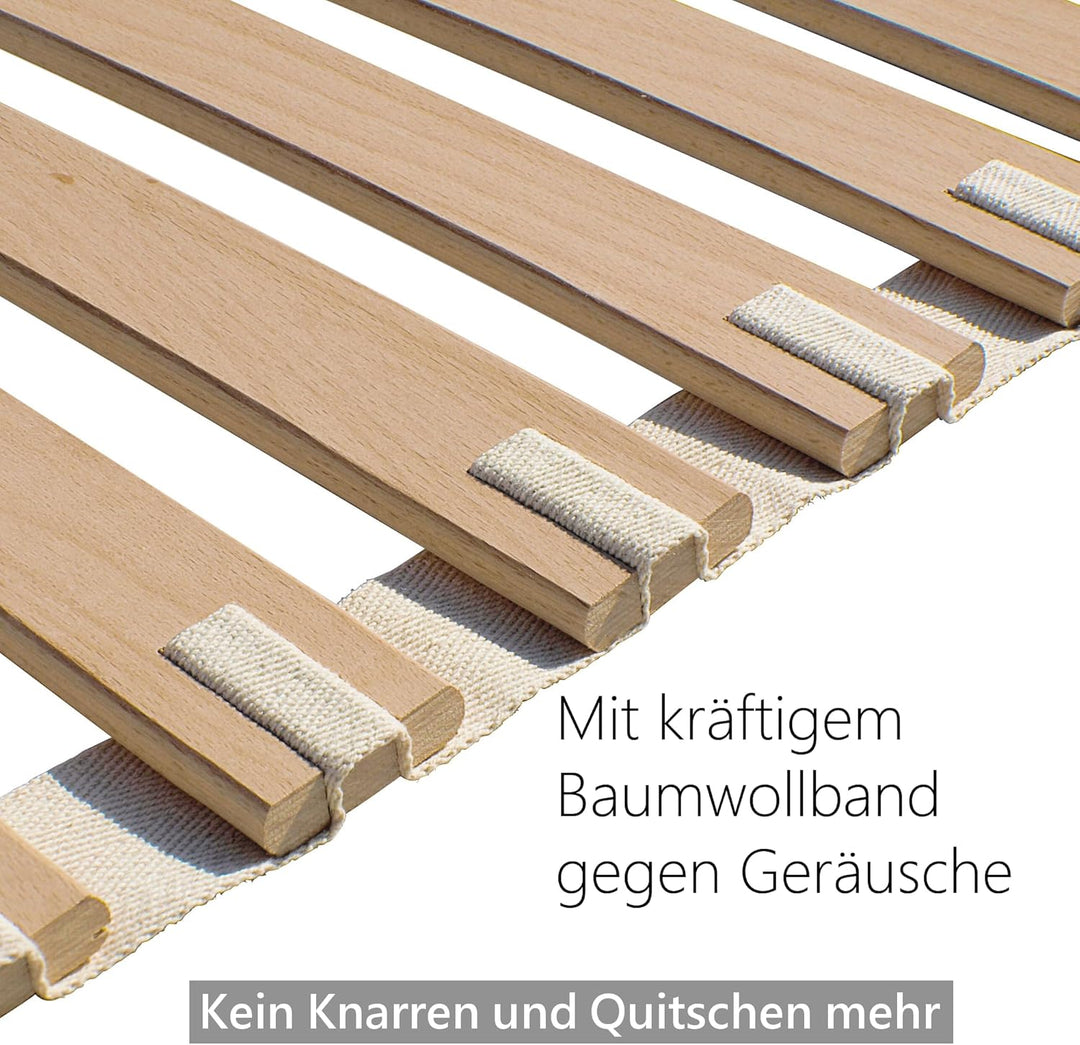Bale Bio Holz Rollrost für Bett Matratze I 70 x 200 cm, extrem stabiles & Flexibles Lattenrost rollb