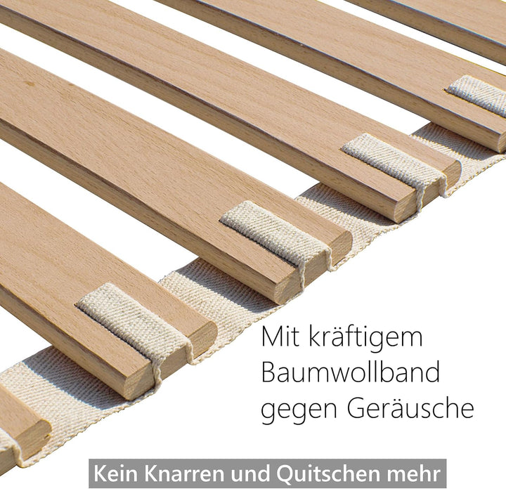 Bale Bio Holz Rollrost für Bett Matratze I 70 x 200 cm, extrem stabiles & Flexibles Lattenrost rollb