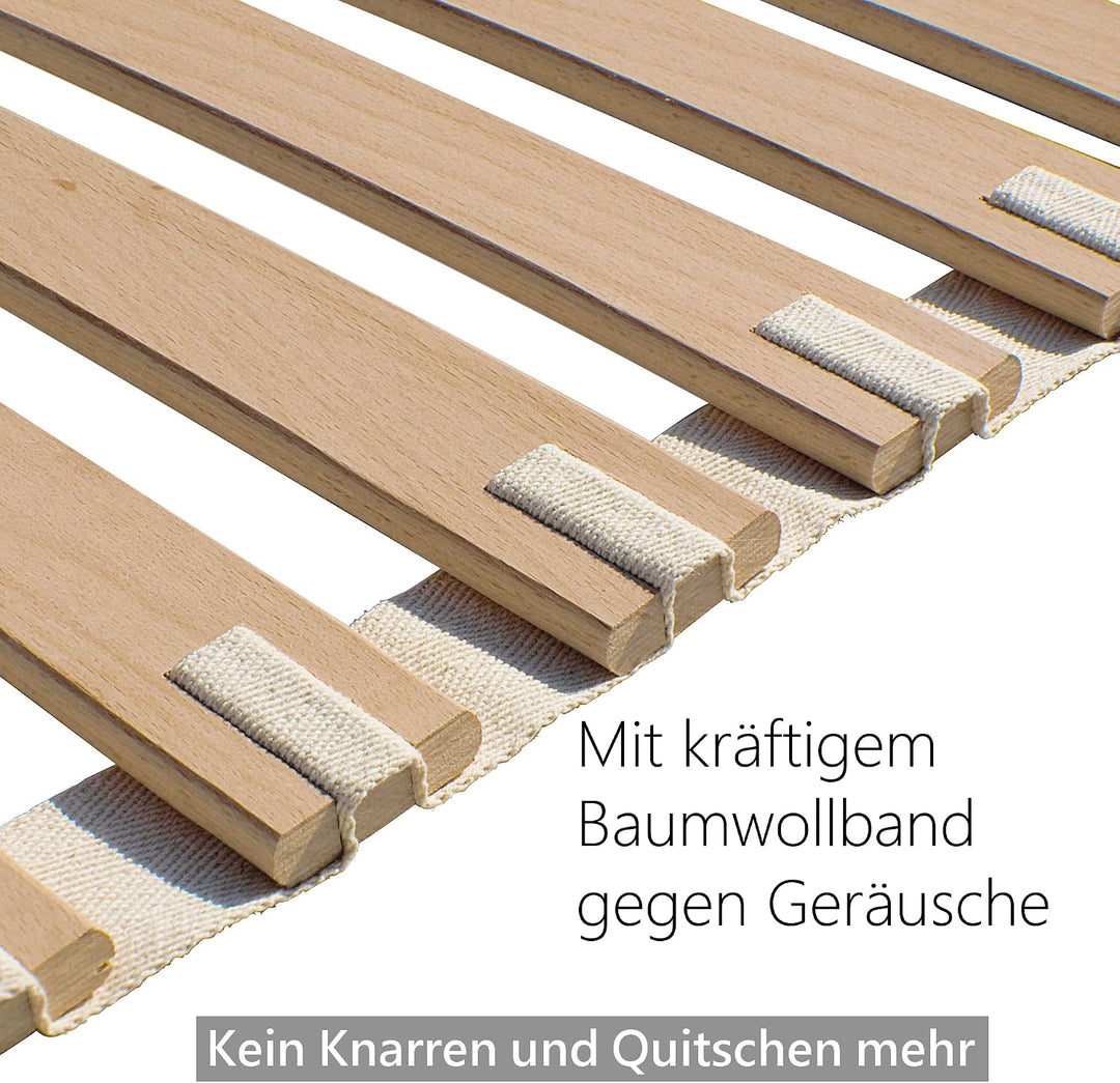 Bale Bio Holz Rollrost für Bett Matratze I 70 x 200 cm, extrem stabiles & Flexibles Lattenrost rollb