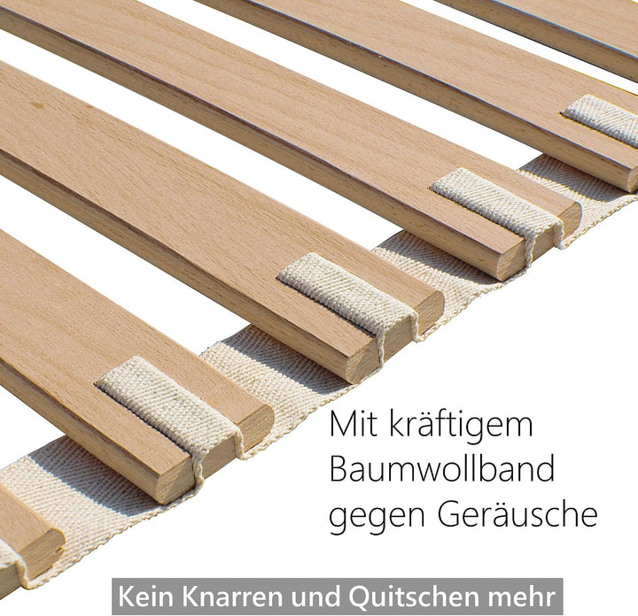 Bale Bio Holz Rollrost für Bett Matratze I 70 x 200 cm, extrem stabiles & Flexibles Lattenrost rollb
