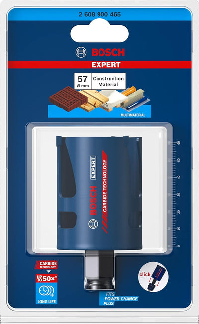 Bosch Accessories 1x Expert Construction Material Lochsäge (für Weichholz, Ø 57 mm, Zubehör Schlagbo