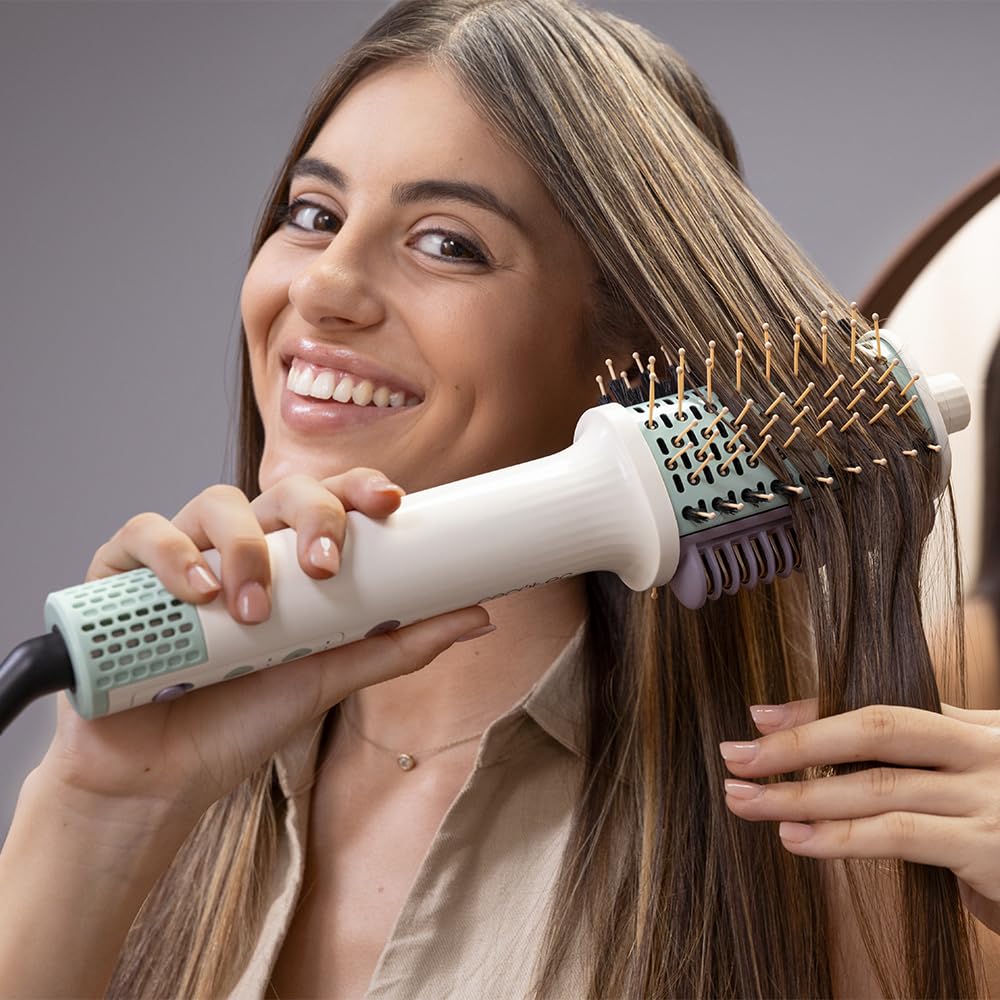 Cecotec Luftbürste - Formbürste - Haartrockner - Glätter - Ceramiccare Allin1. Multifunktionale Bürs