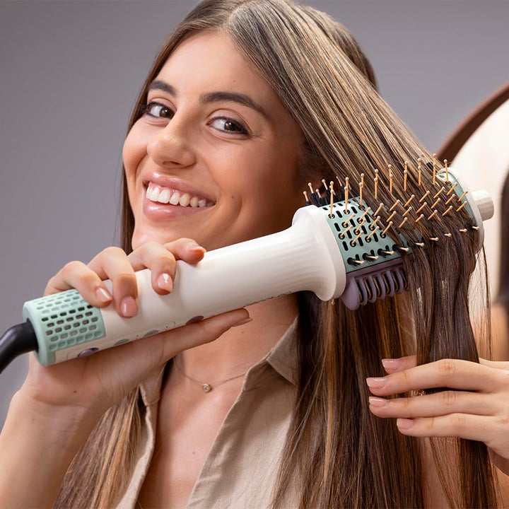 Cecotec Luftbürste - Formbürste - Haartrockner - Glätter - Ceramiccare Allin1. Multifunktionale Bürs