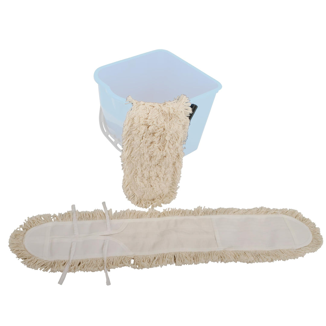 Wischbezug Tufting 80 cm Ersatzmopp Baumwolle Polyester | Passend für Easy/Click-Halter, waschbar bi