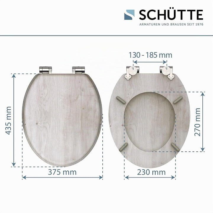 SCHÜTTE WC-Sitz MDF (Light Wood) Light Wood MDF, Light Wood MDF