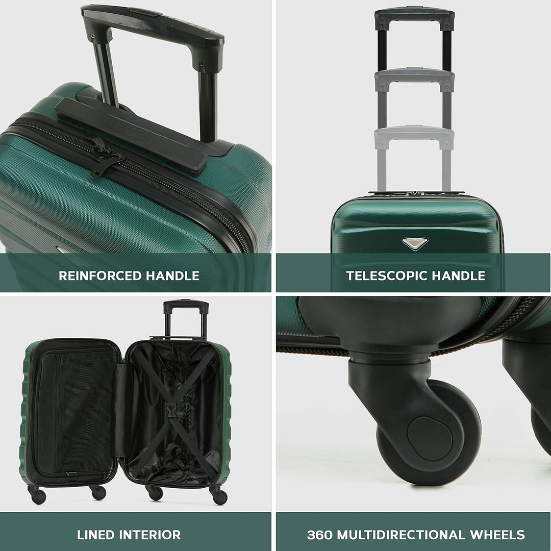 Flight Knight Case 3er-Pack 70cm Leichtes Starres ABS Checken Sie Premium-Koffer EIN Mit 4 Radern, Z