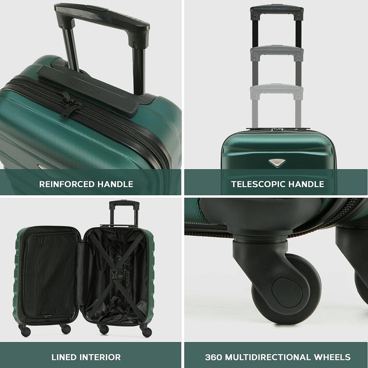 Flight Knight Case 3er-Pack 70cm Leichtes Starres ABS Checken Sie Premium-Koffer EIN Mit 4 Radern, Z