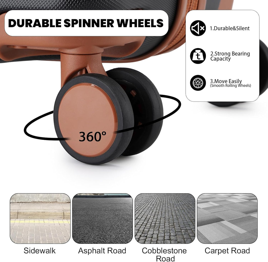 British Traveller Hartschalenkoffer Gross Handgepäck Koffer 73 * 47 * 30cm Reisekoffer Gross Koffer