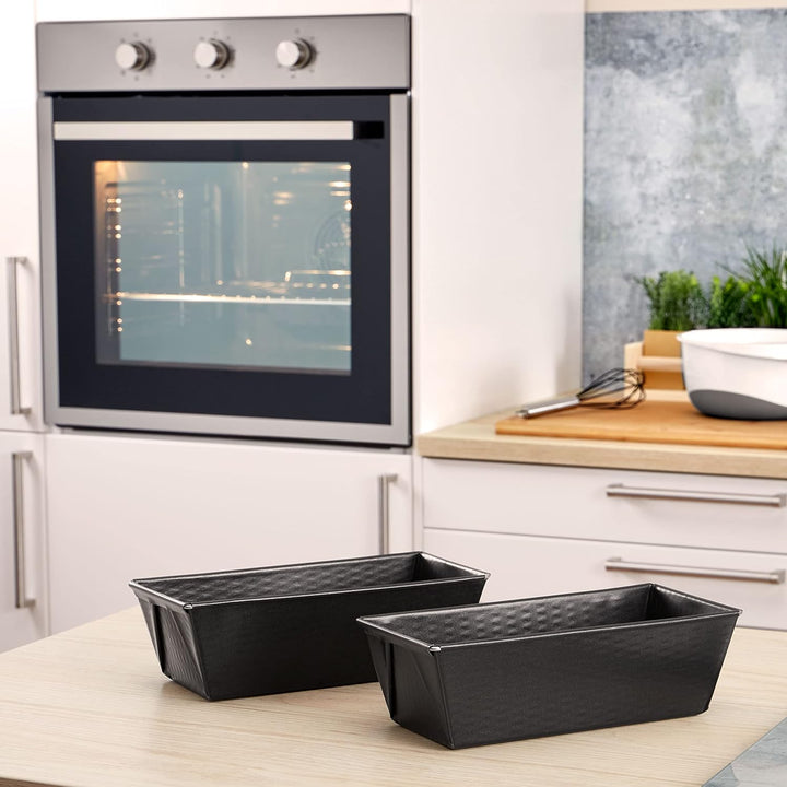 Grizzly Brotbackform, 2x Kastenform 25 x 11,5 cm, sauerteigbeständig, antihaft, Kastenbackform für B