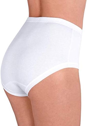 SES Taillenslip Damen Feinripp 5er Pack 38-56 - 100% Baumwolle, hohe Taille &amp; bequemer Weiches Bündc