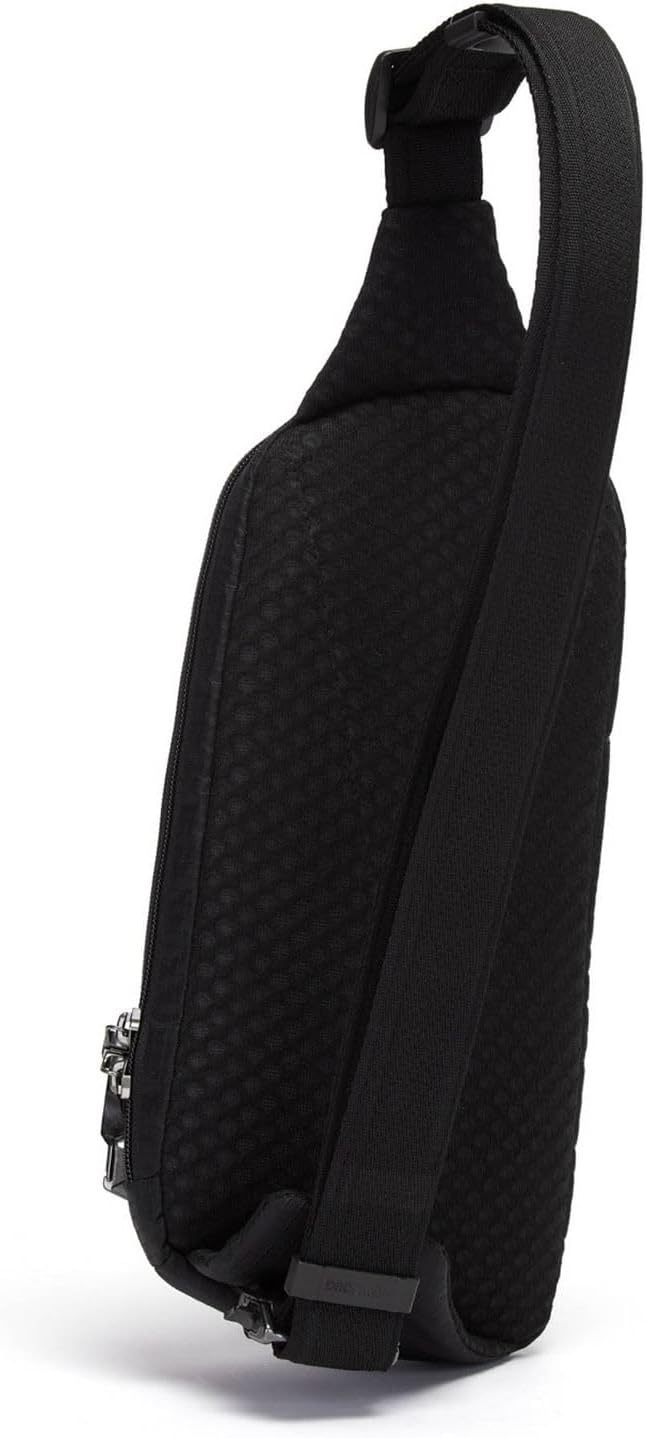 Pacsafe Vibe 150 - Anti-Diebstahl Cross-Body Pack, Diebstahlschutz Umhängetasche Schwarz / Jet Black