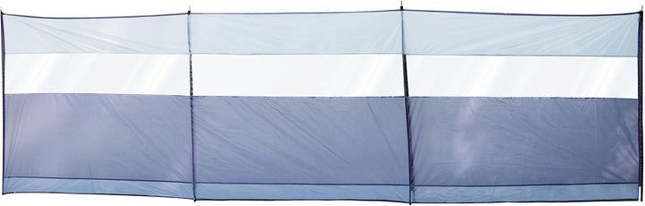 Windschutz mit Stahlstangen 500x140cm mit Sichtfenster - Sichtsschutz mit Heringen Abspannseilen Sch