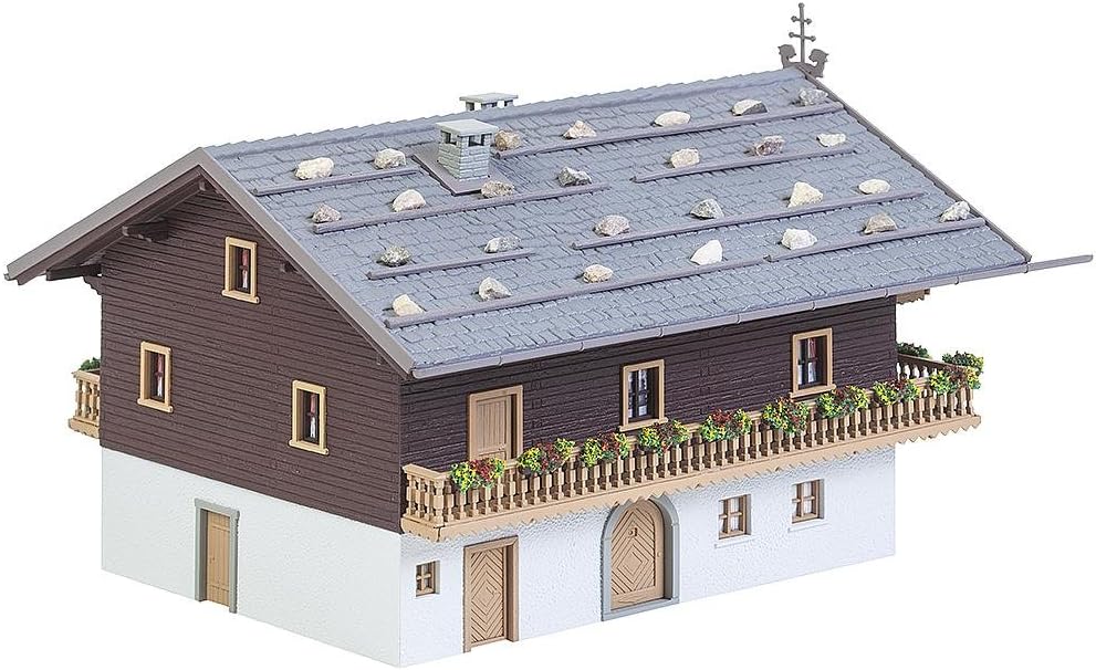 Faller FA 130554 - Alpenhof, Zubehör für die Modelleisenbahn, Modellbau, 179 x 156 x 115 mm