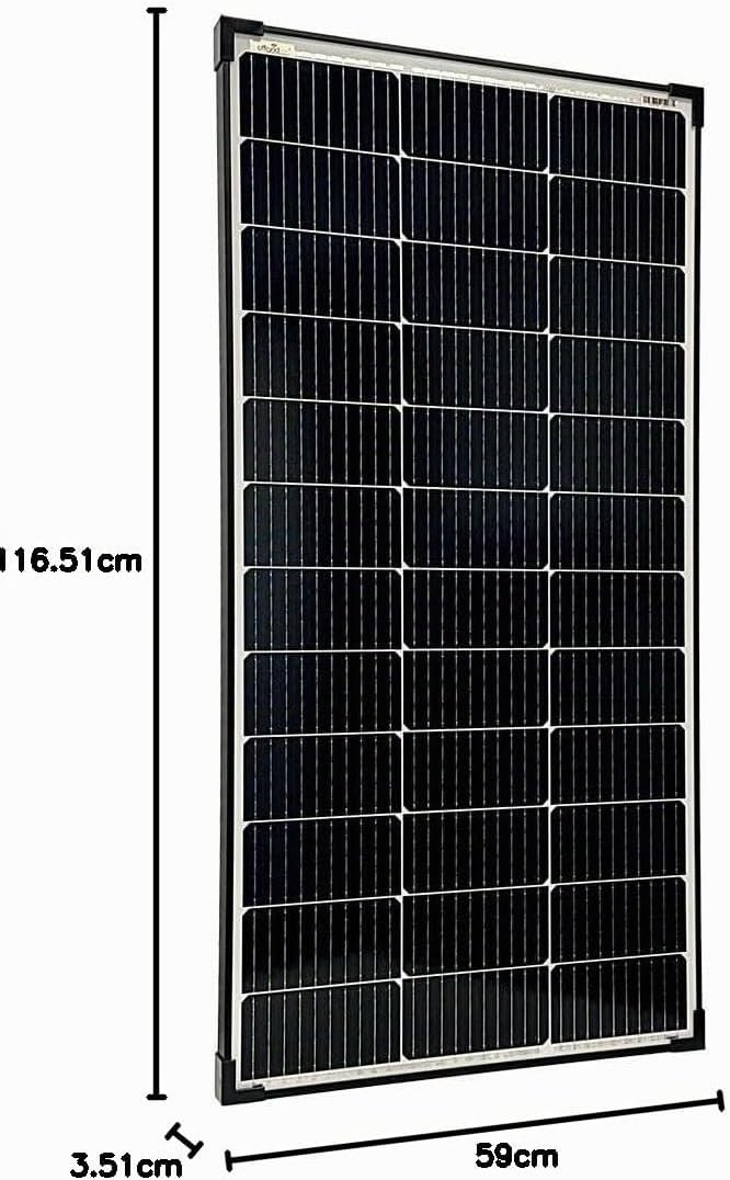 Offgridtec 130W Mono Solarpanel 20V Black Frame V2 130W 20V Schwarz, 130W 20V Schwarz