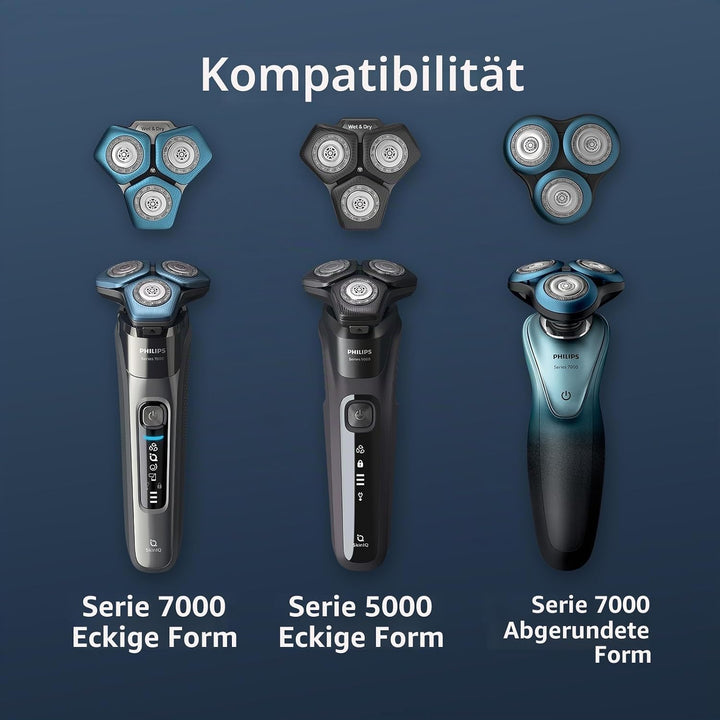 Philips Ersatzscherkopf für elektrische Rasierer der Series 7000 & 5000 (Modell SH71/50) Ersatzscher