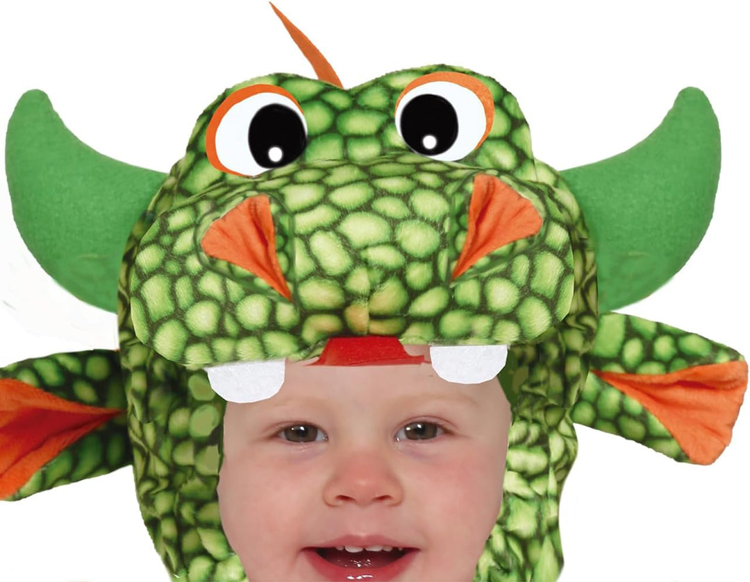 FIESTAS GUIRCA | Drache Kostüm für Kinder - Overall mit Kapuze, Flügeln und Schwanz - Tier- und Mitt