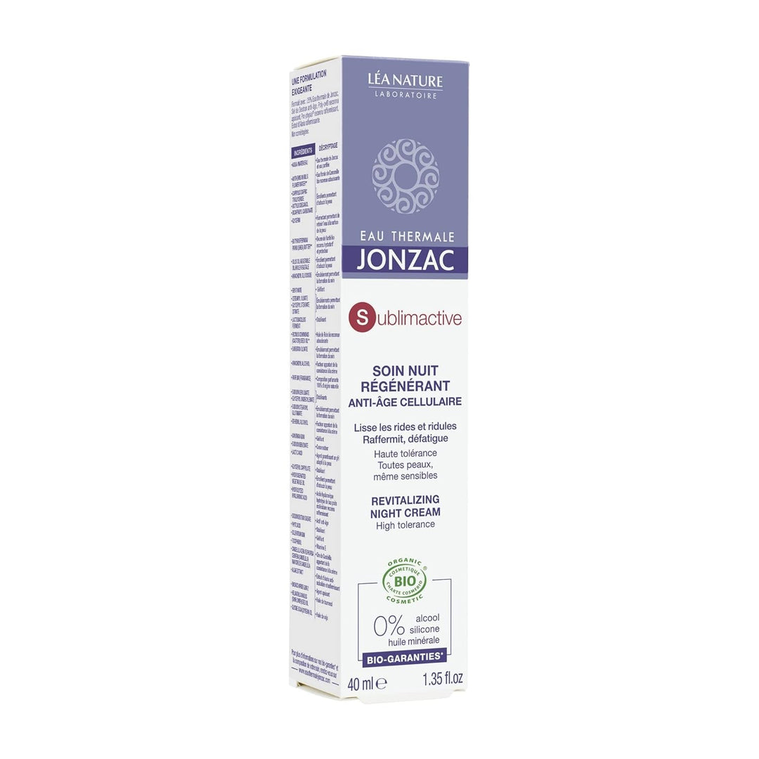 Eau Thermale Jonzac Organic Cosmetic Sublimactive Cellular Anti-Aging Nachtcreme, 40 ml