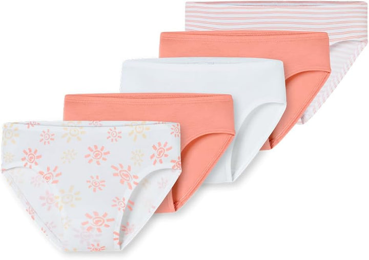 Schiesser Mädchen 5 Pack Slips Unterhosen - 95/5 Organic Bio Baumwolle - Grösse 92 bis 140 92 Sortie