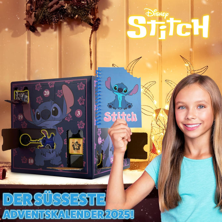 Disney Stitch Adventskalender 2023 Schreibwaren Lilo und Stitch Kinder: 24 Überraschungen mit Schrei