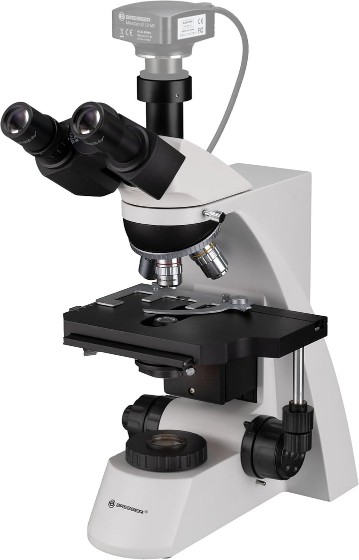 Bresser trinokulares Durchlicht Mikroskop Science TRM-301 Trino 40-1000x Vergrösserung, planachr. Ob