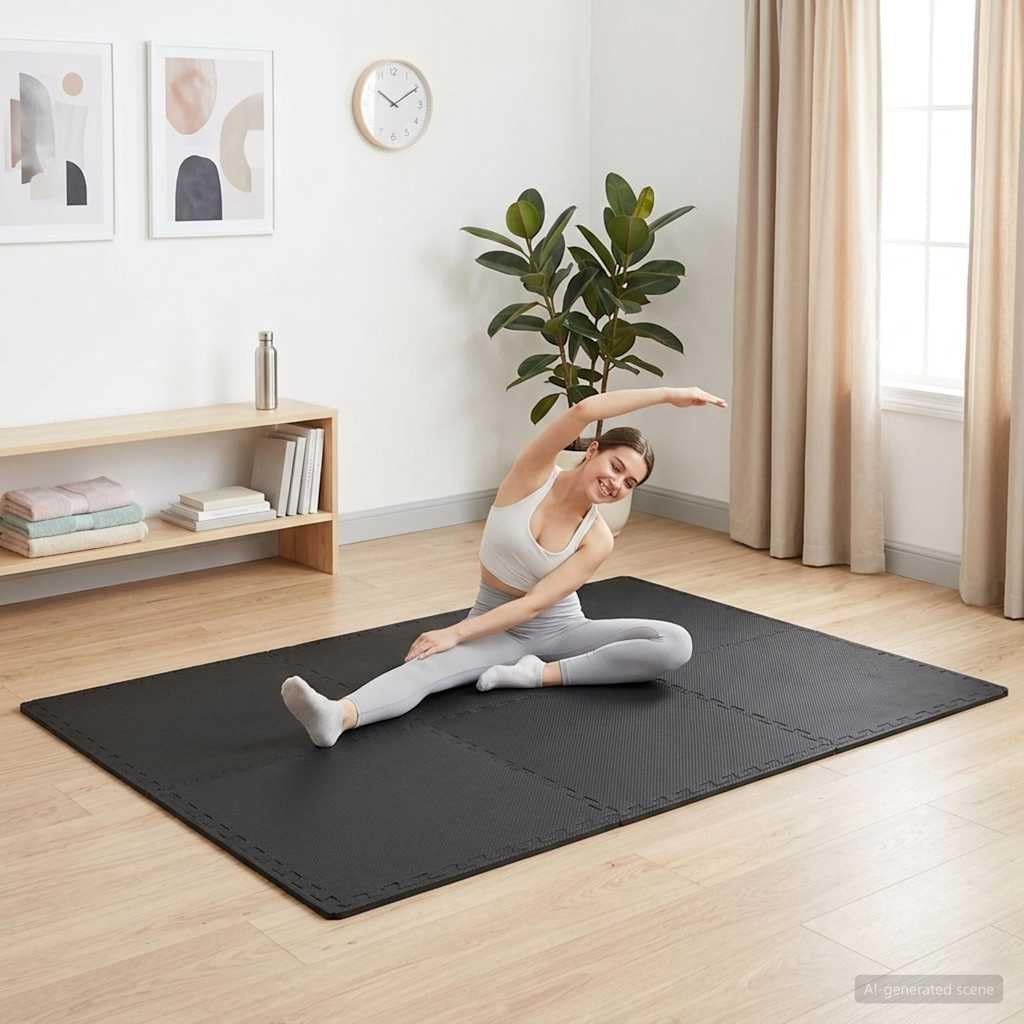 vidaXL 54x Bodenmatte Bodenschutzmatten Unterlegmatten Bodenschutz Puzzlematte Schutzmatten Fitnessm
