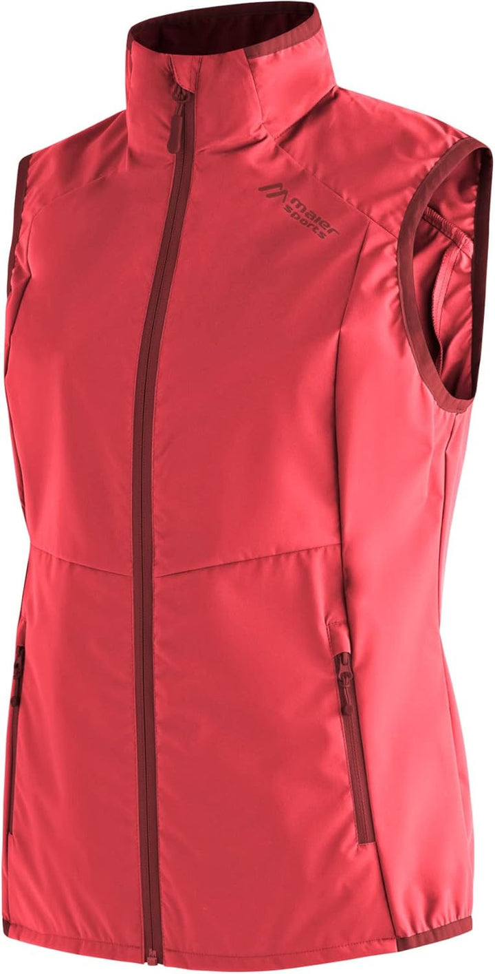 Maier Sports W Brims Vest 40 Bluemelon Red - Sun-dried Tomato, 40 Bluemelon Red - Sun-dried Tomato
