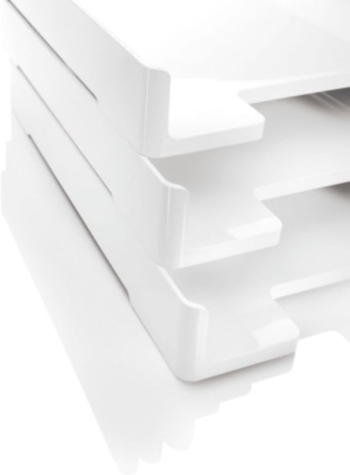 SIGEL SY421 stabile Briefablagen Eyestyle weiss, 3er-Set, wie SA107 Briefablage, 3 Stück, Briefablag