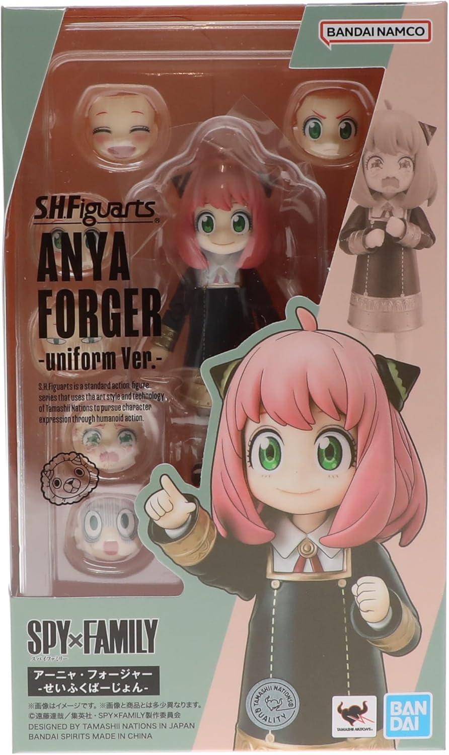 BANDAI Tamashi Nations – Spy x Family – Anya Forger (Uniform Version), Spirits S.H.Figuarts Anya For