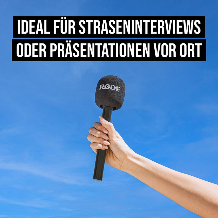 RØDE Handadapter Interview GO für Wireless GO, black Interview Go Schwarz, Interview Go Schwarz