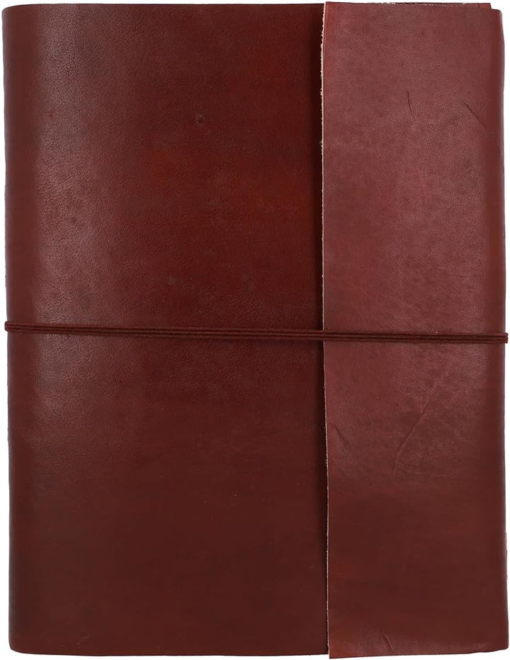 Gusti Fotoalbum Leder - Mila Ledereinband handgeschöpftes Papier Fotobuch Braun