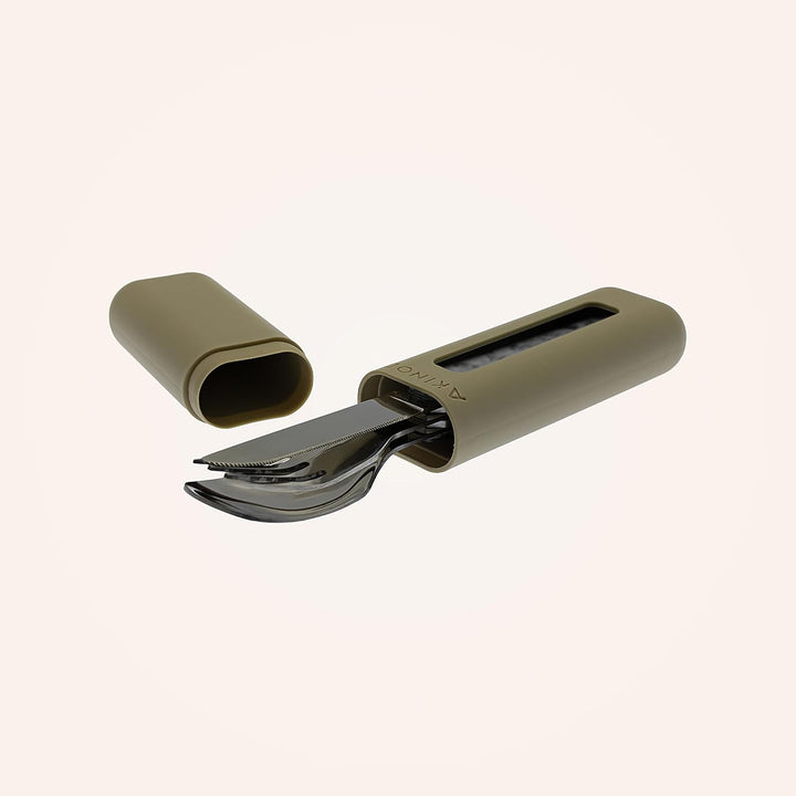 akinod – Magnetisches Besteck 12:34 Zitronen - Gabel + Messer + Löffel – Edelstahl – Magnetische Ver