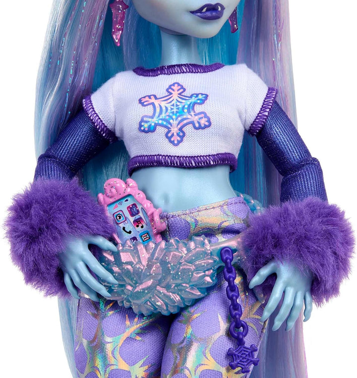 Monster High Abbey Bominable Yeti mit Mammut-Haustier und Accessoires - Spuktastischer Schneeflocken