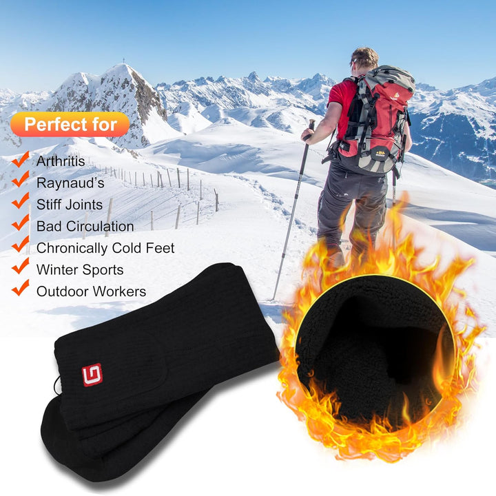 Svpro Beheizte Socken Herren Damen 4000mAh Batterie Beheizbare Socken Wiederaufladbare Elektrische S