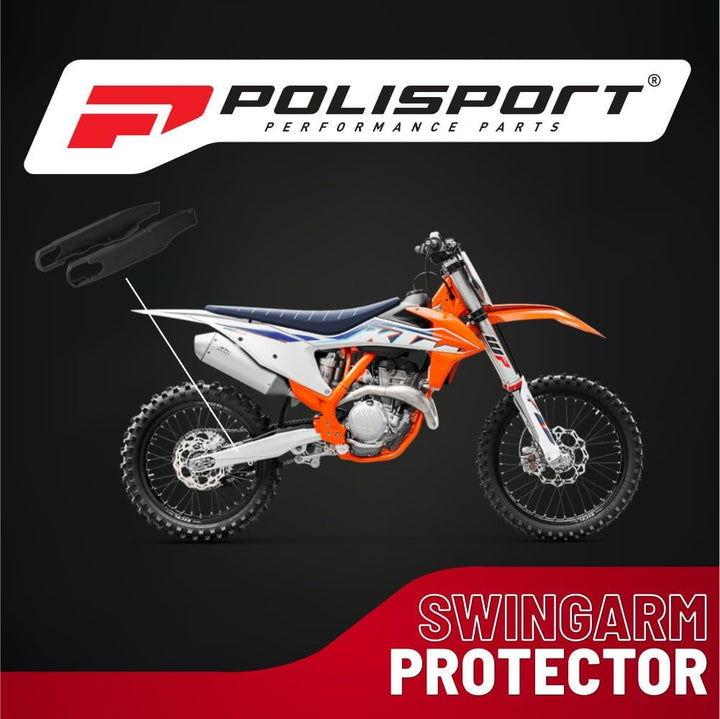 Polisport 8456500001 Schwinge Schutz für KTM SX/SX-F/XC/XC-F (13-18), Schwarz, 100 Stück