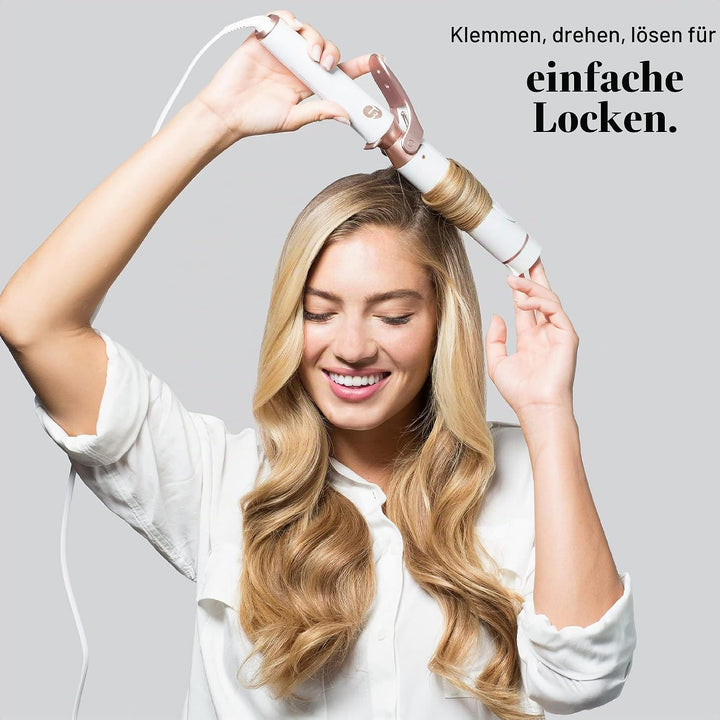 T3 Austauschbare Lockenstab - und Stylingaufsätze Voluminöse Locken 38mm Wechselclip Lockenstab Barr
