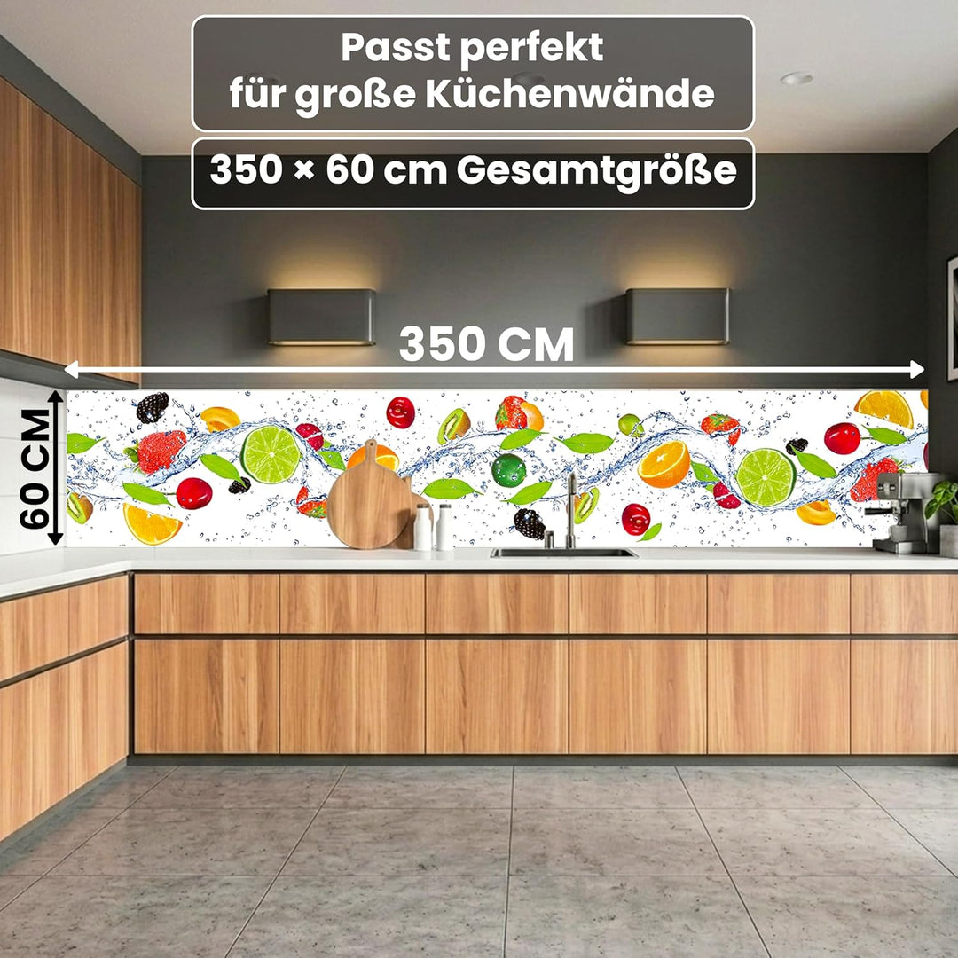 DIMEX Küchenrückwand Folie selbstklebend Obst | Klebefolie - Dekofolie - Spritzschutz für Küche | Pr
