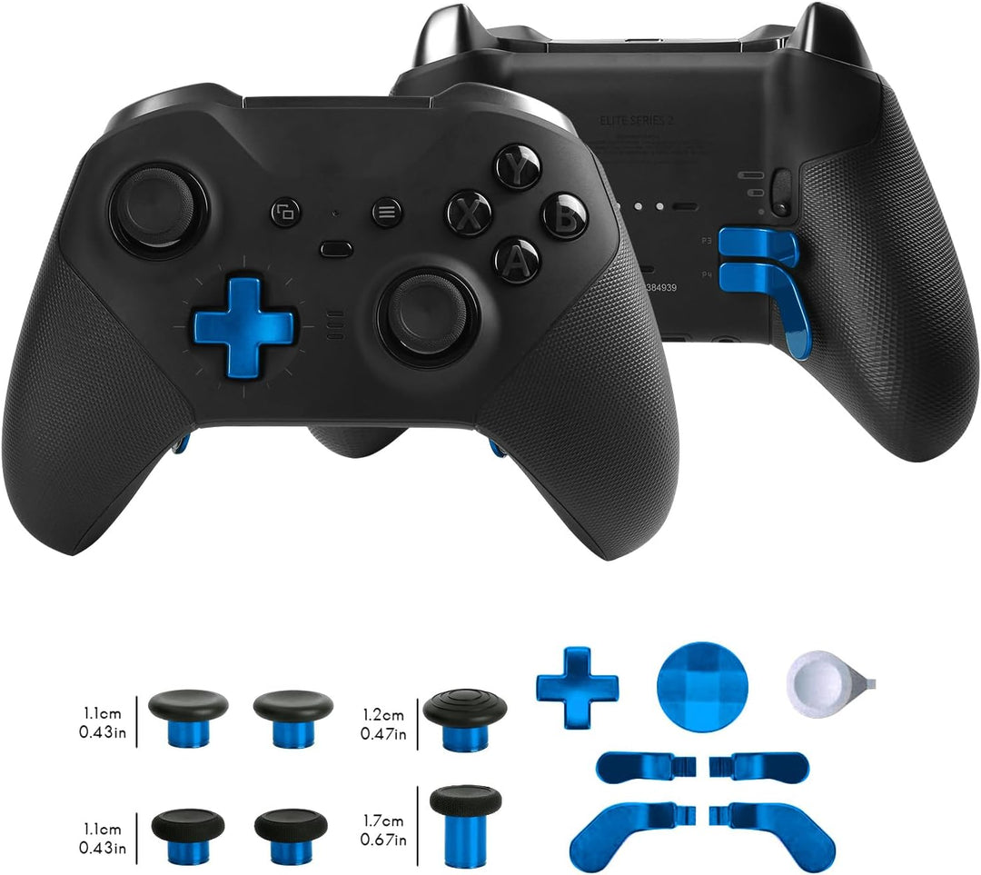 13-in-1 Metall-Daumensticks für Xbox One Elite Series 2, Elite Series 2 Controller-Zubehörteile, Gam