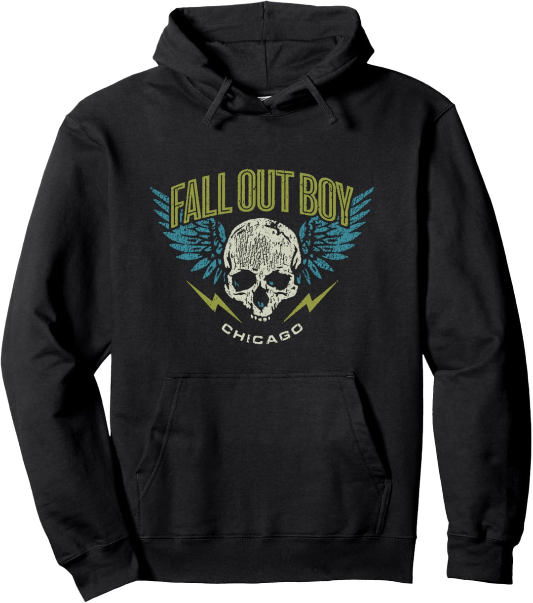 Fall Out Boy - Geflügelter Totenkopf Pullover Hoodie