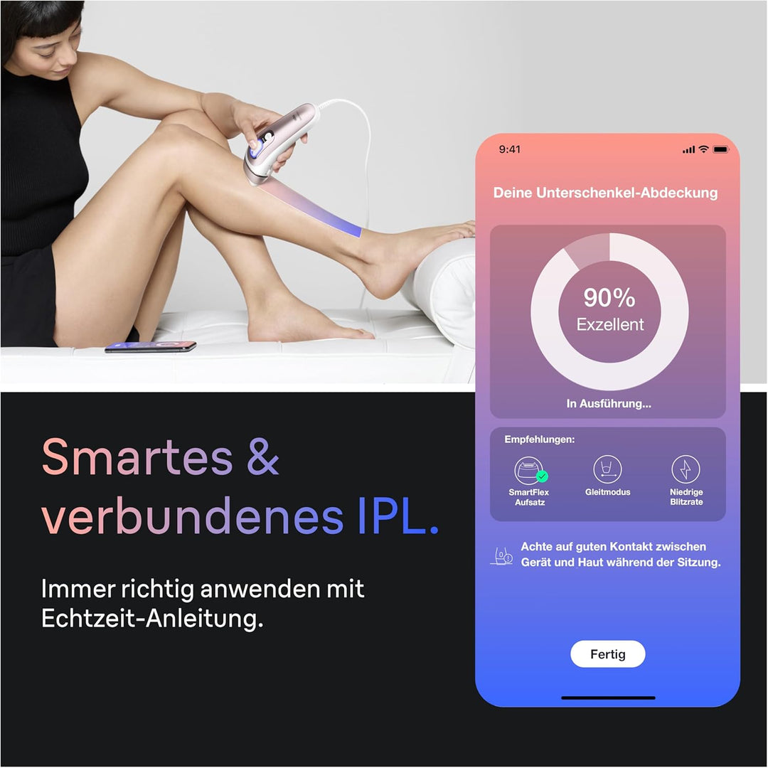 Braun Smart IPL Geräte Haarentfernung Skin i·expert 7 — Professionelle Dauerhafte Laser Haarentfernu