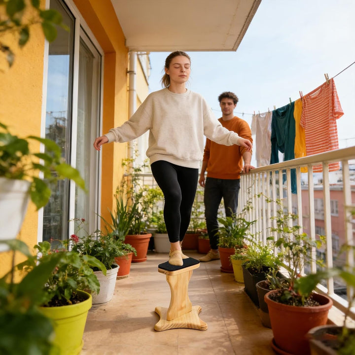 Stunt-Trainer, Balance-Board aus Holz – Stunt-Trainer, Flyer, Cheer-Board | für Cheerleader, Frauen,