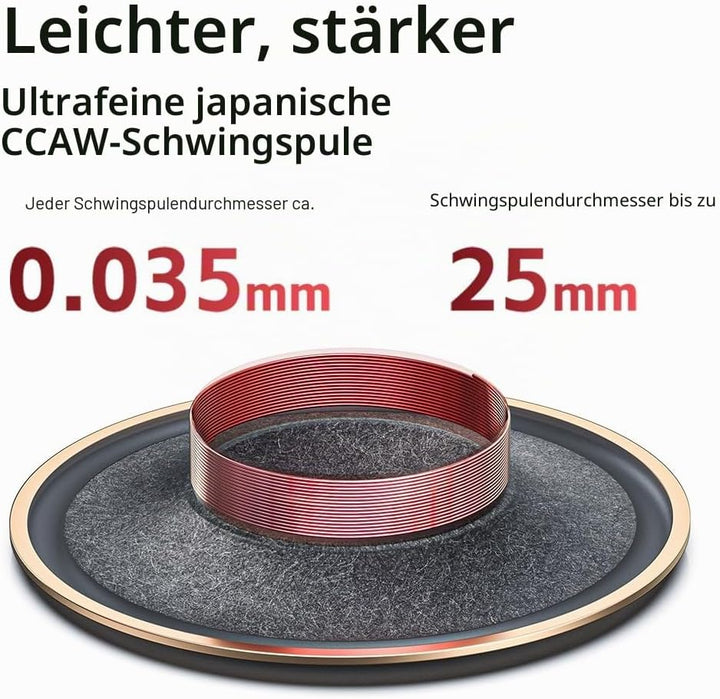 FiiO FT1 32Ω grosse dynamische Treiber-Kopfhörer mit Massivholzschalen Schwarz, Schwarz