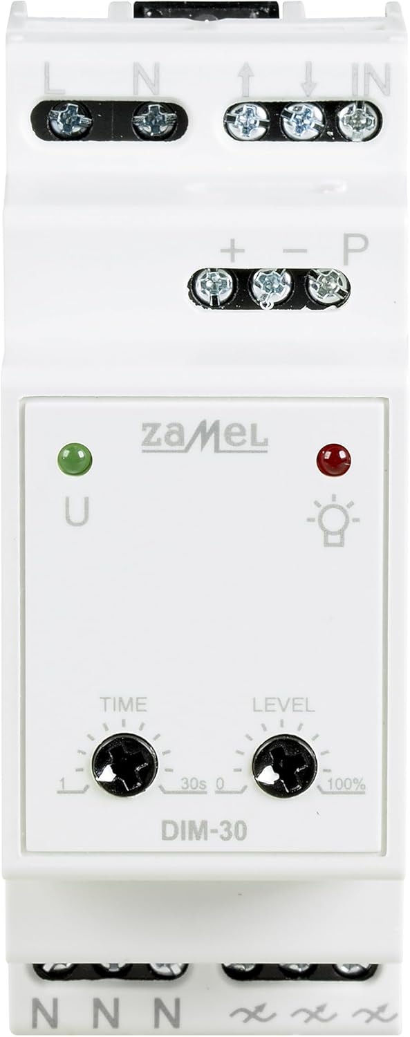 ZAMEL EXT10000228 Hutschienen Dimmer Geeignet für Leuchtmittel: LED-Lampe, Leuchtstofflampe, Haloge