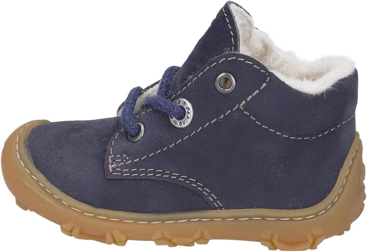 RICOSTA Mädchen und Jungen Lauflernschuhe Colin, WMS:Weit,Barfuss-Schuh 20 EU Weit Blau 170, 20 EU W
