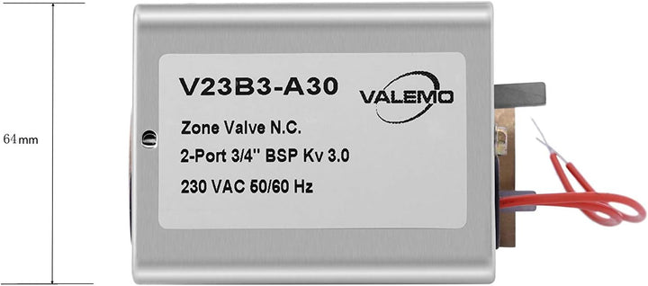 2 Wege Zonenventil 3/4 Zoll 2 Wege Ventil DN20 220V Motorisiertes Ventil 2 Drähte Normalerweise Gesc