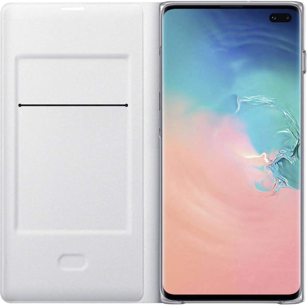 LED View Cover für Galaxy S10+ Weiss, Weiss