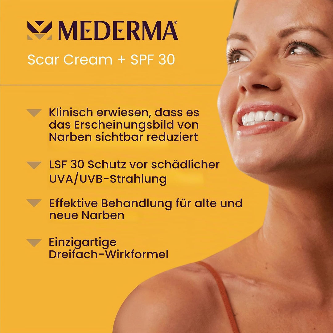 Mederma Advanced Scar Cream Plus SPF 30, 0.7 Ounce, 20 grams