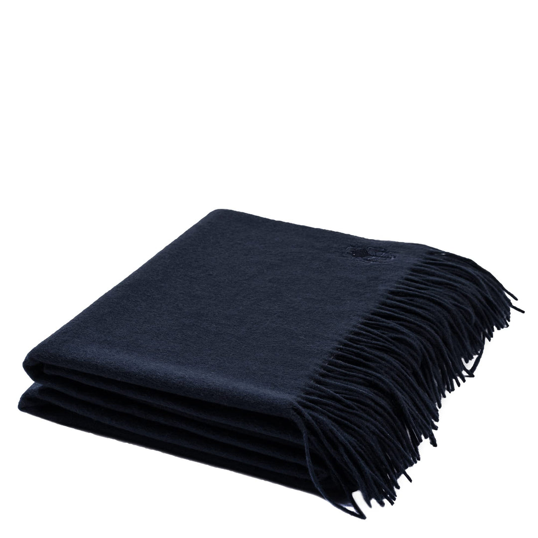 'zoeppritz since 1828' Cashmere Decke aus 100% Kaschmir - unifarben mit Fransen - 130x180 cm - 590 N