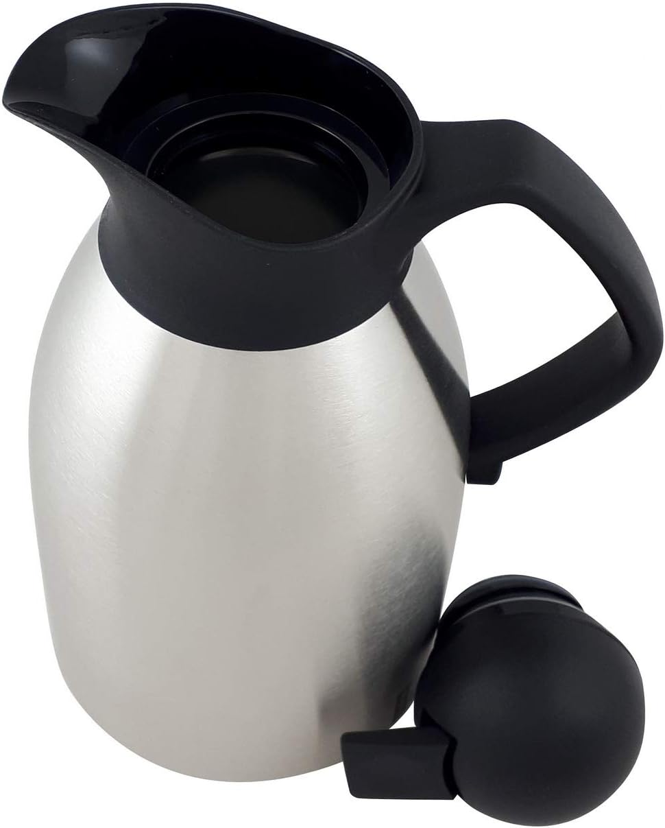 Helios Enduro Push Edelstahl-Isolierkanne, matt, 1,5 Liter, 1,5 Liter