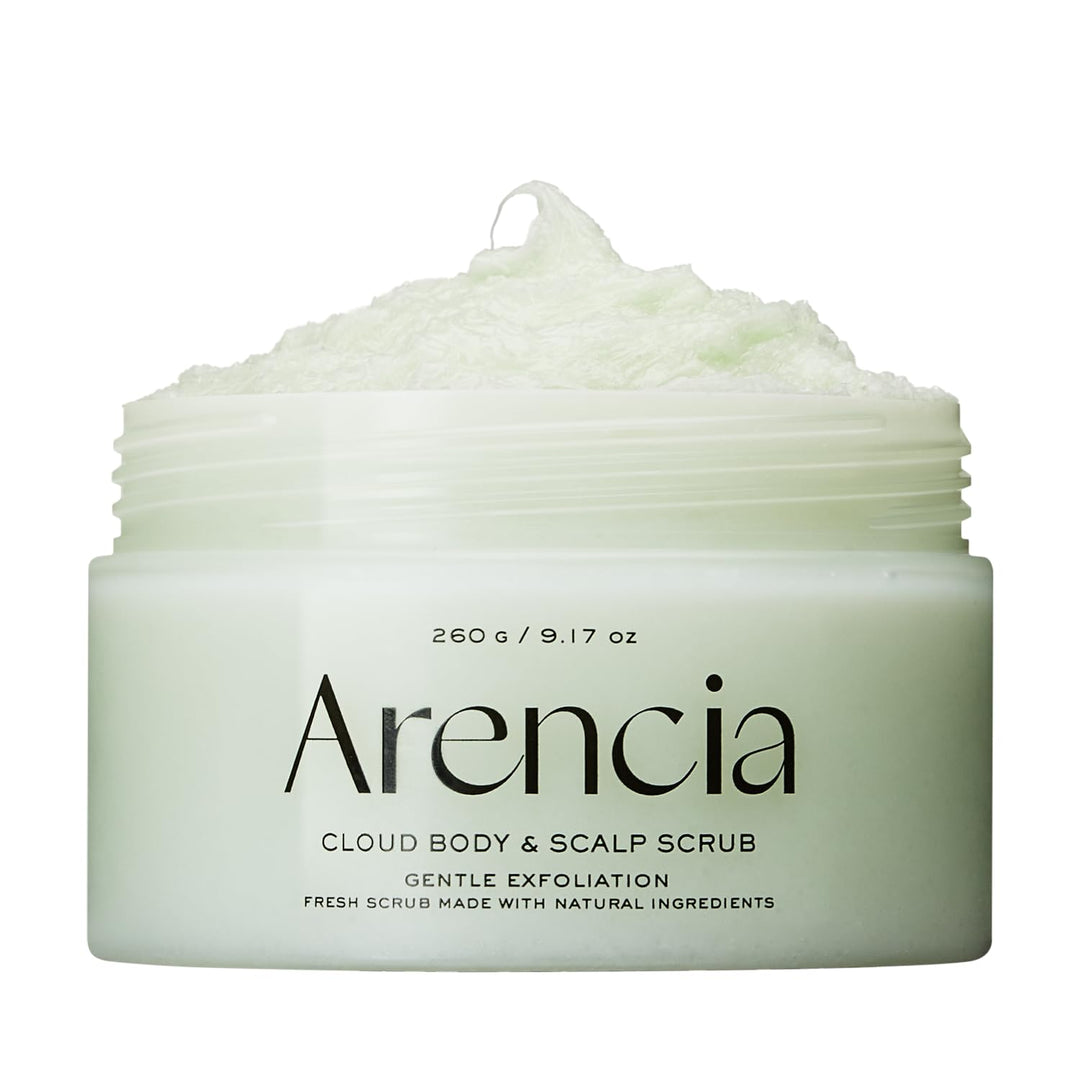 ARENCIA - Körperpeeling & Kopfhaut mit Fresh-Cloud-Salz von Arencia (grün): Peeling, Unvollkommenhei