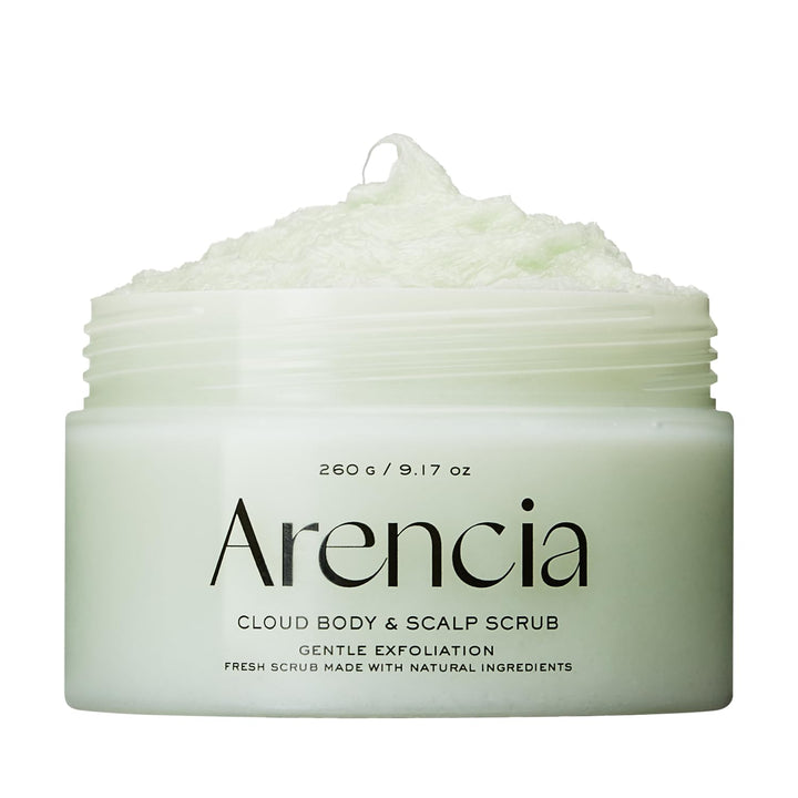 ARENCIA - Körperpeeling & Kopfhaut mit Fresh-Cloud-Salz von Arencia (grün): Peeling, Unvollkommenhei
